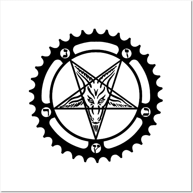 Baphomet Chainring Wall Art by castrocastro